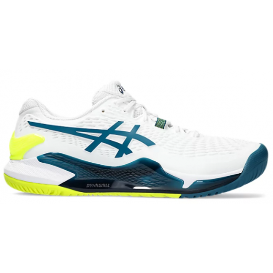 TÊNIS ASICS GEL RESOLUTION 9 - WHITE/RESTFUL TEAL